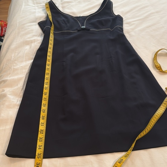 Escada Margaretha Ley black with white stitching dress and a blazer very classy - Picture 10 of 14